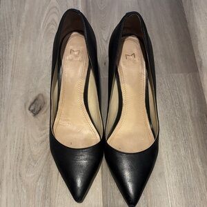 Marc Fisher Black Leather Heels